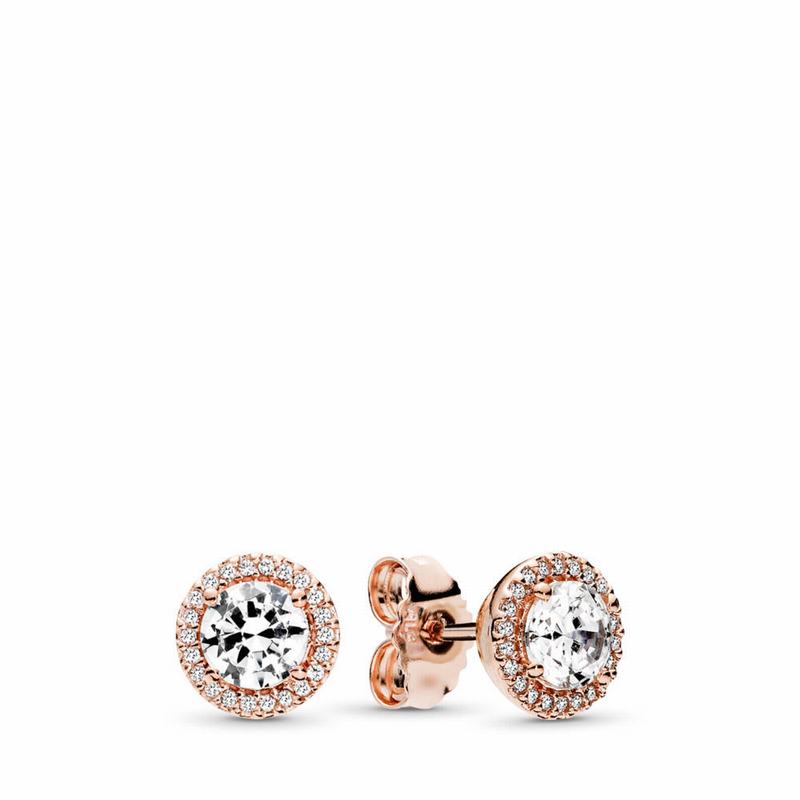 Pandora Rose™ Classic Elegance Stud Earrings Outlet NZ (825710-XPG)